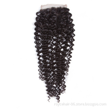 150% Density Bohemian BrazilIan Cuticle Aligned Pure Virgin Hair Weave Afro Kinky Curly Lace Front Mini Closures Vendor